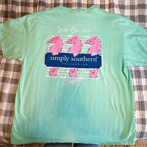 Simply Southern Mint Green Tee